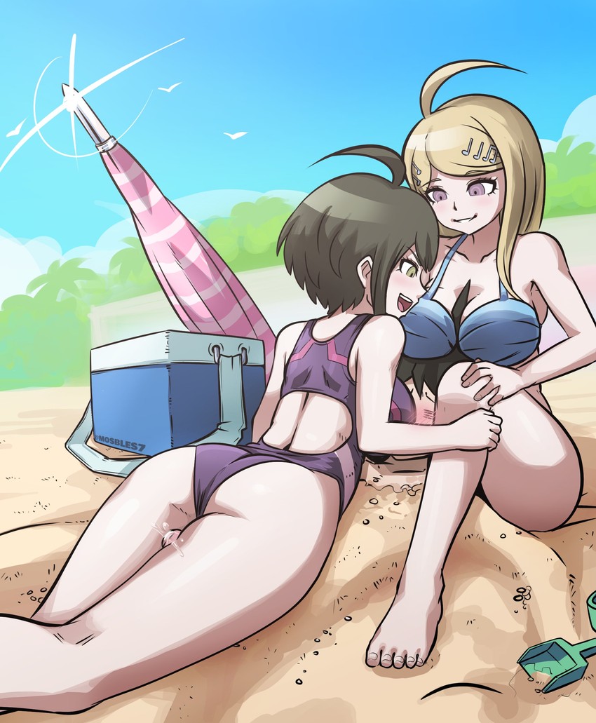hinata hajime, akamatsu kaede, and naegi komaru (danganronpa and 4 more)  drawn by mosbles_(mosbles7) | Danbooru