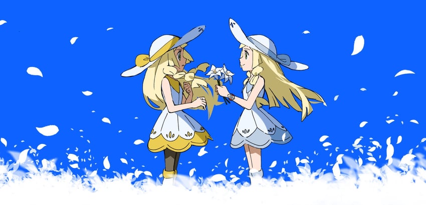 nihilego and lillie (pokemon and 1 more) drawn by hungry_seishin