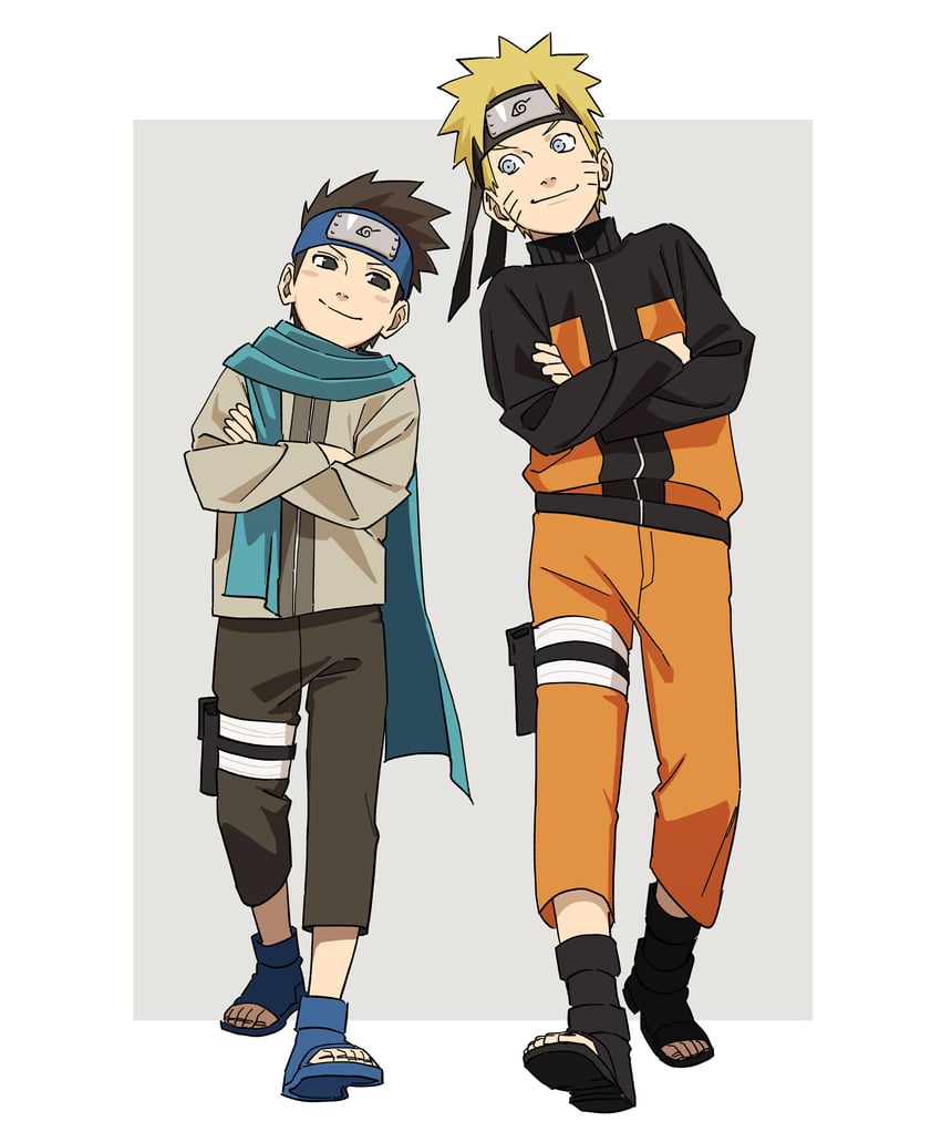 uzumaki naruto and sarutobi konohamaru (naruto and 1 more) drawn by pnpk_1013