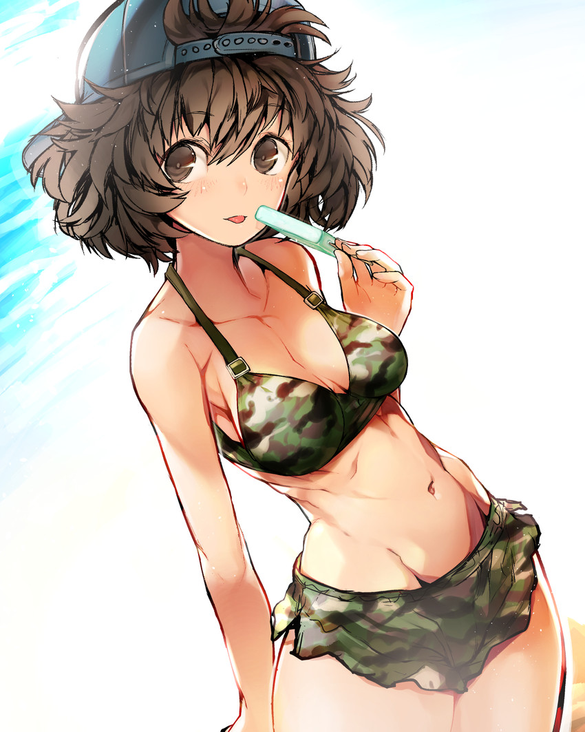 akiyama yukari (girls und panzer) drawn by nishiide_kengorou
