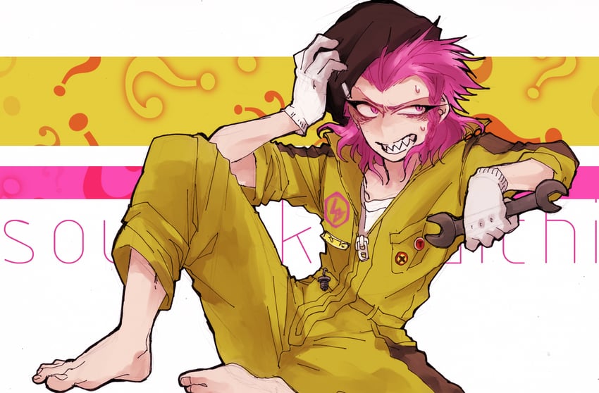 soda kazuichi (danganronpa and 1 more) drawn by kraze