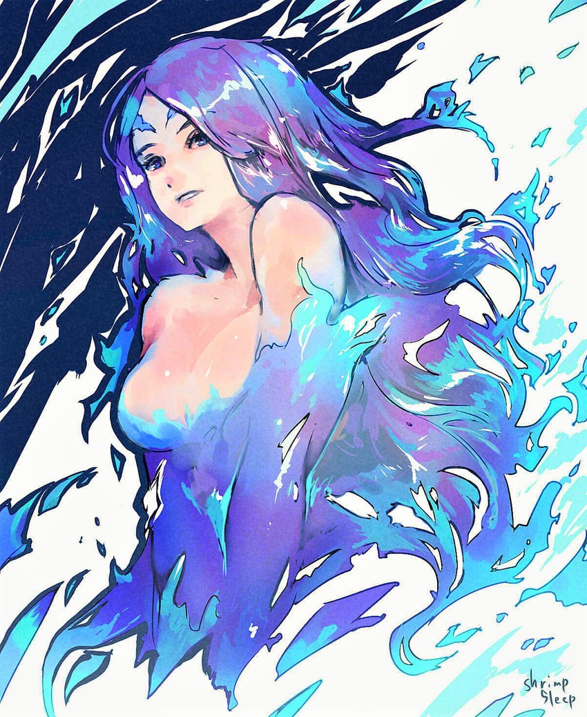 brighid (xenoblade chronicles and 1 more) drawn by shrimqsleeq