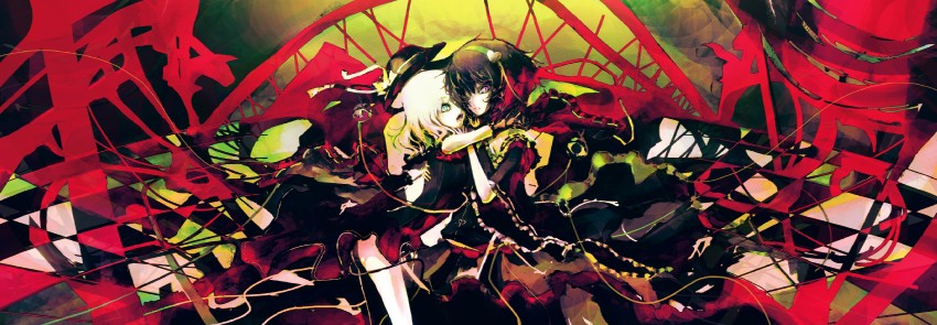 komeiji koishi and komeiji satori (touhou and 1 more) drawn by iori_yakatabako