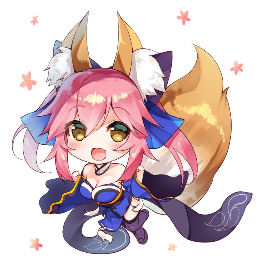 tamamo and tamamo no mae (fate and 1 more) drawn by asahina_hikage