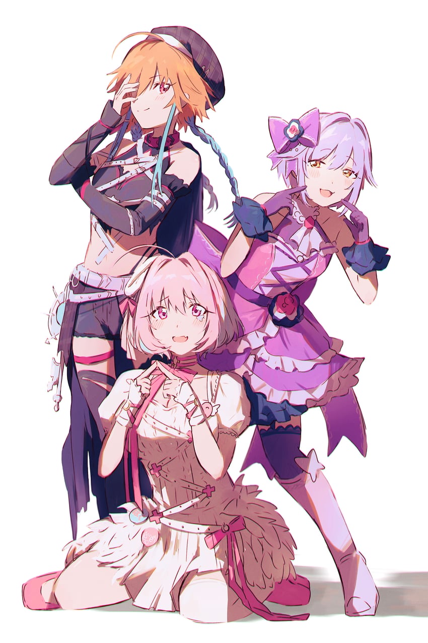 yumemi riamu, koshimizu sachiko, and ninomiya asuka (idolmaster and 2 more) drawn by hamachamu