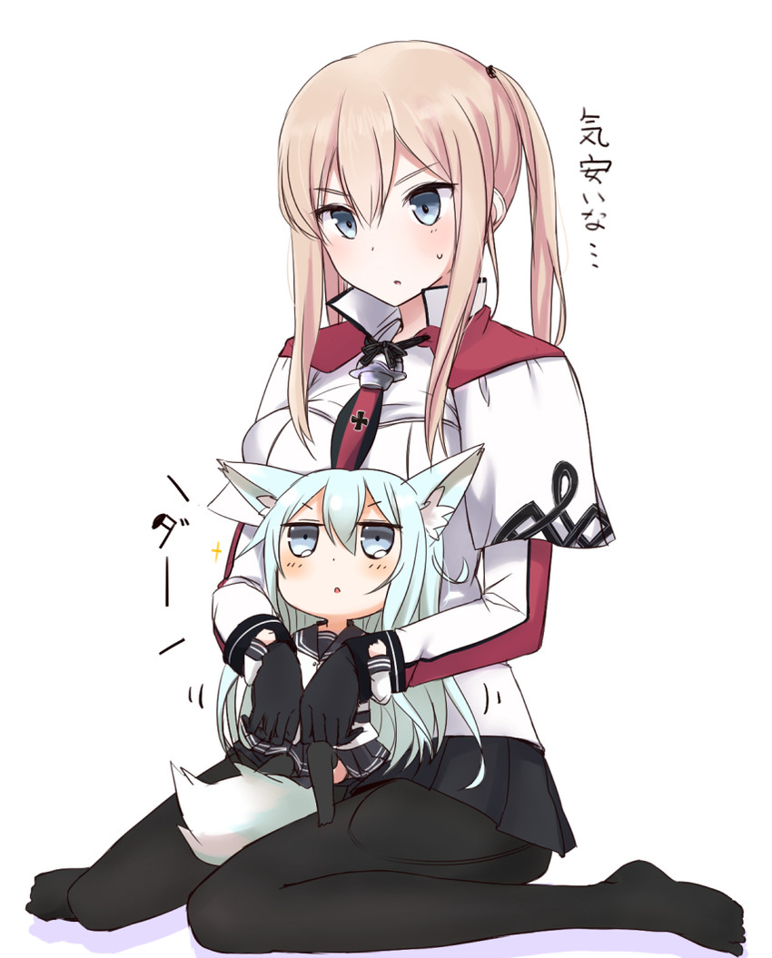 hibiki and graf zeppelin (kantai collection) drawn by nonono_mino