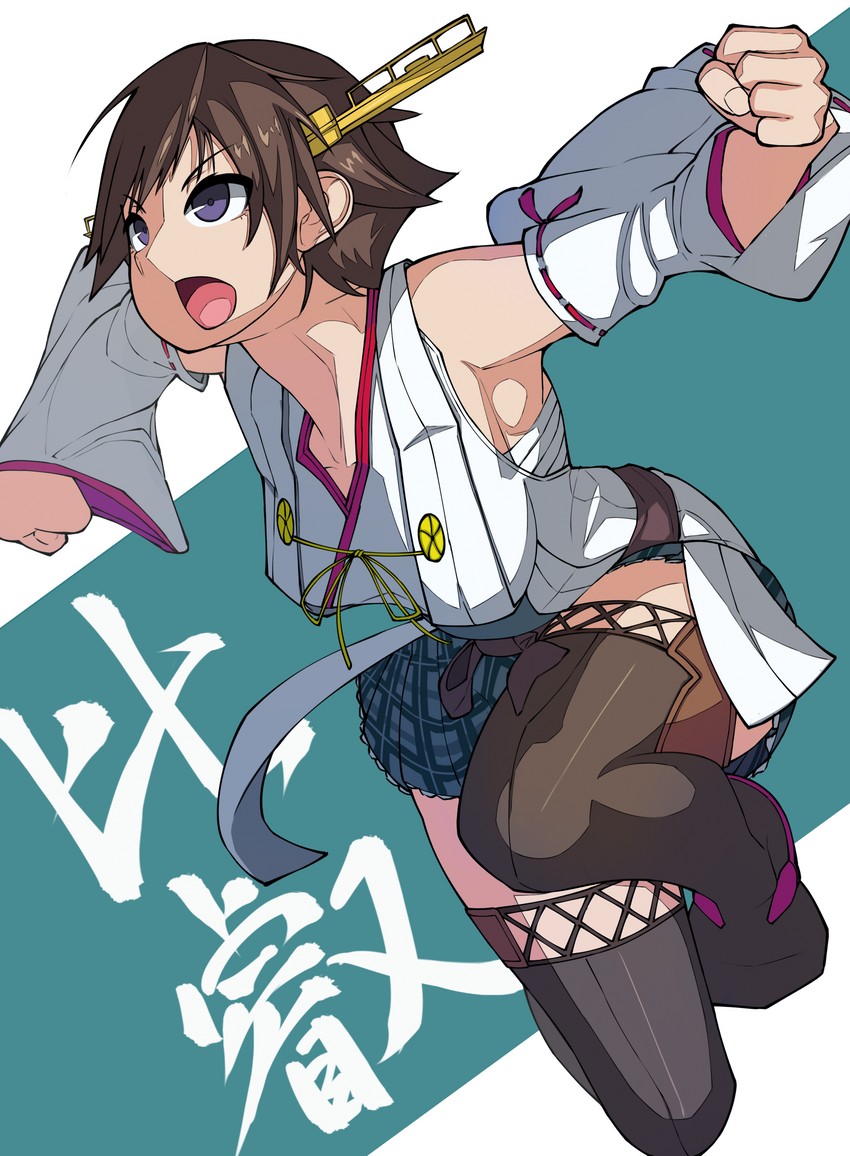 hiei and hiei kai ni (kantai collection) drawn by mitsuashi_kurae