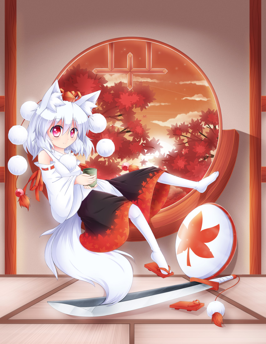 inubashiri momiji (touhou) drawn by kyddstatic