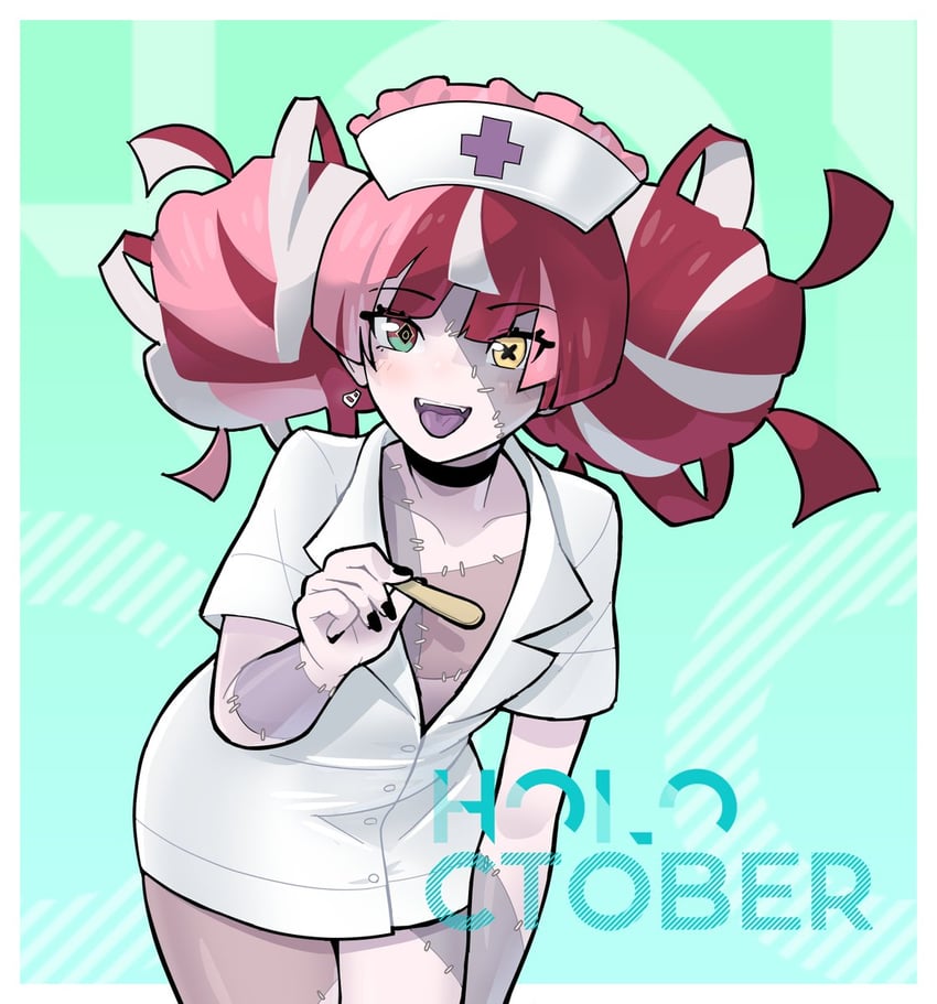 kureiji ollie (hololive and 1 more) drawn by morningpanda