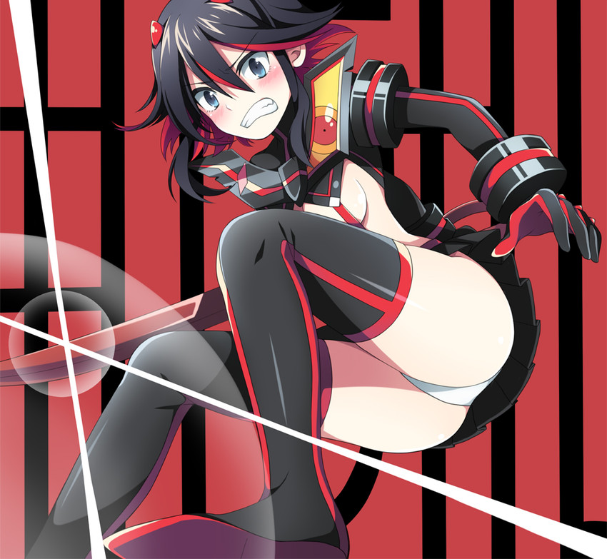 matoi ryuuko and senketsu (kill la kill) drawn by soranagi