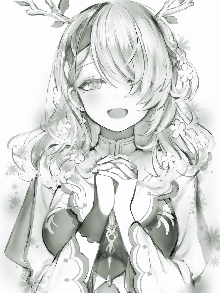 ceres fauna (hololive and 1 more) drawn by nanashi_(nlo)