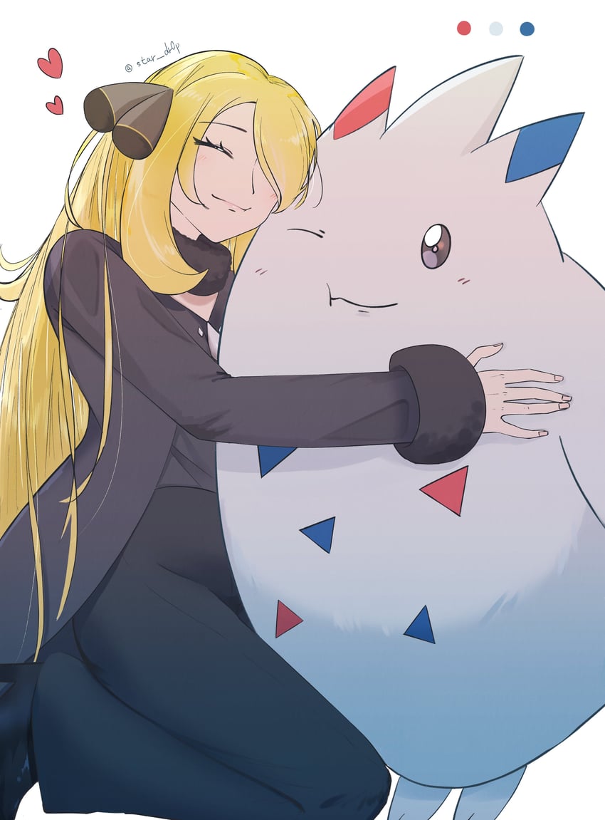 cynthia and togekiss (pokemon and 1 more) drawn by star_dr0p