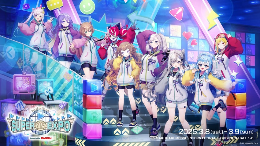 kureiji ollie, moona hoshinova, pavolia reine, kaela kovalskia, ayunda risu, and 4 more (hololive and 2 more)