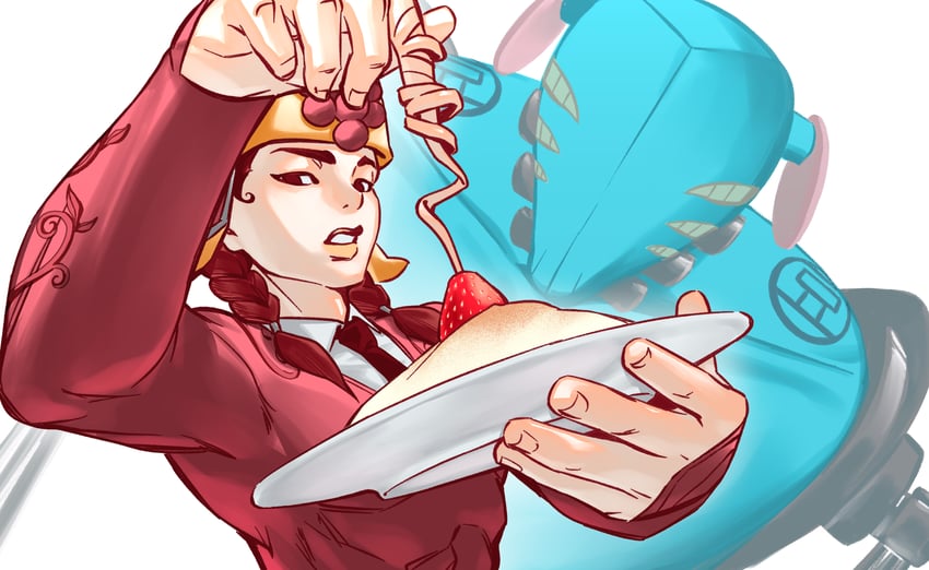 mamezuku rai and doggy style (jojo no kimyou na bouken and 1 more) drawn by xiaorong