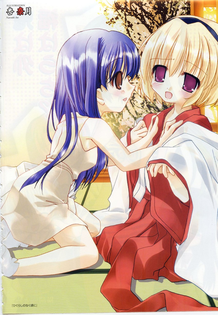 furude rika and houjou satoko (higurashi no naku koro ni) drawn by an_natsuki