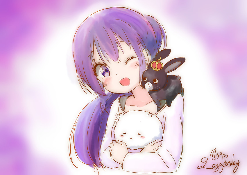 tippy, tedeza rize, and anko (gochuumon wa usagi desu ka?) drawn by razu_bitaki