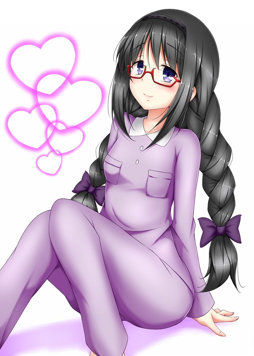 akemi homura (mahou shoujo madoka magica) drawn by yopparai_oni