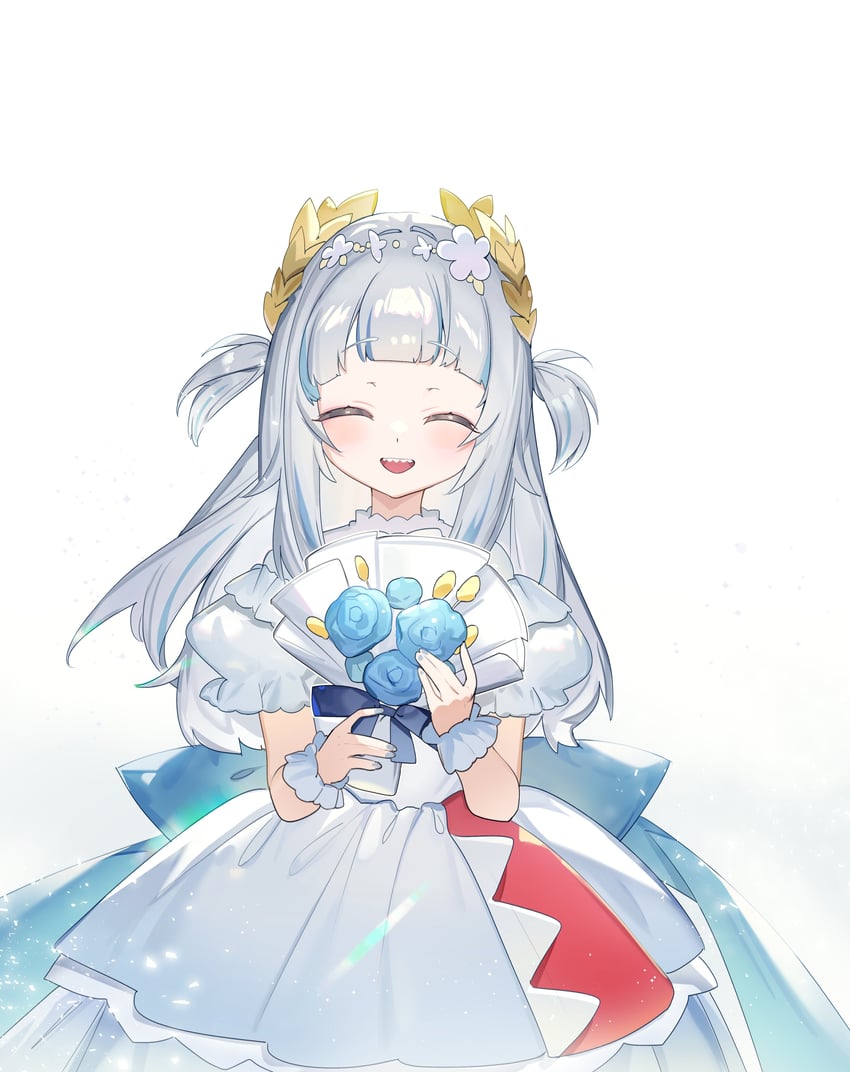gawr gura (hololive and 1 more) drawn by jamama
