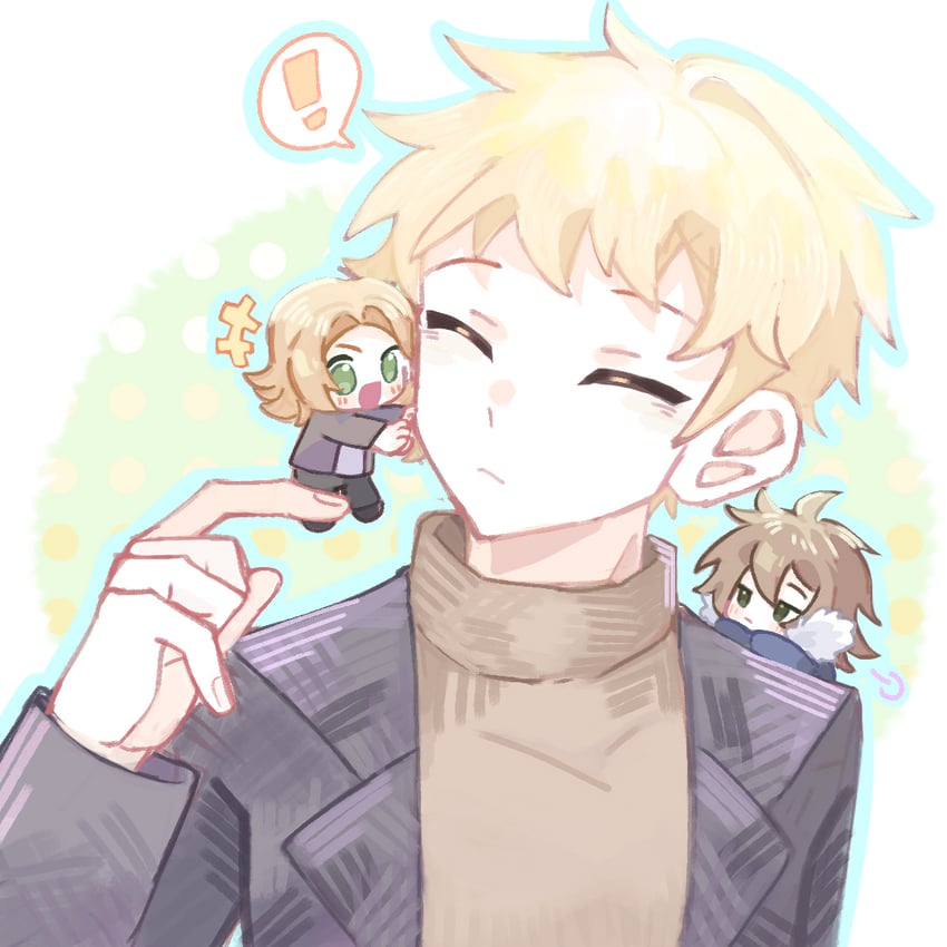 atou haruki, isoi reiji, and shinano eiji (saibou shinkyoku) drawn by uvy05
