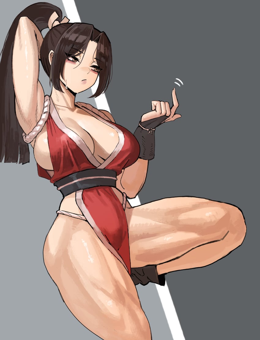 shiranui mai (the king of fighters and 1 more) drawn by soldat_(dndosld73832)