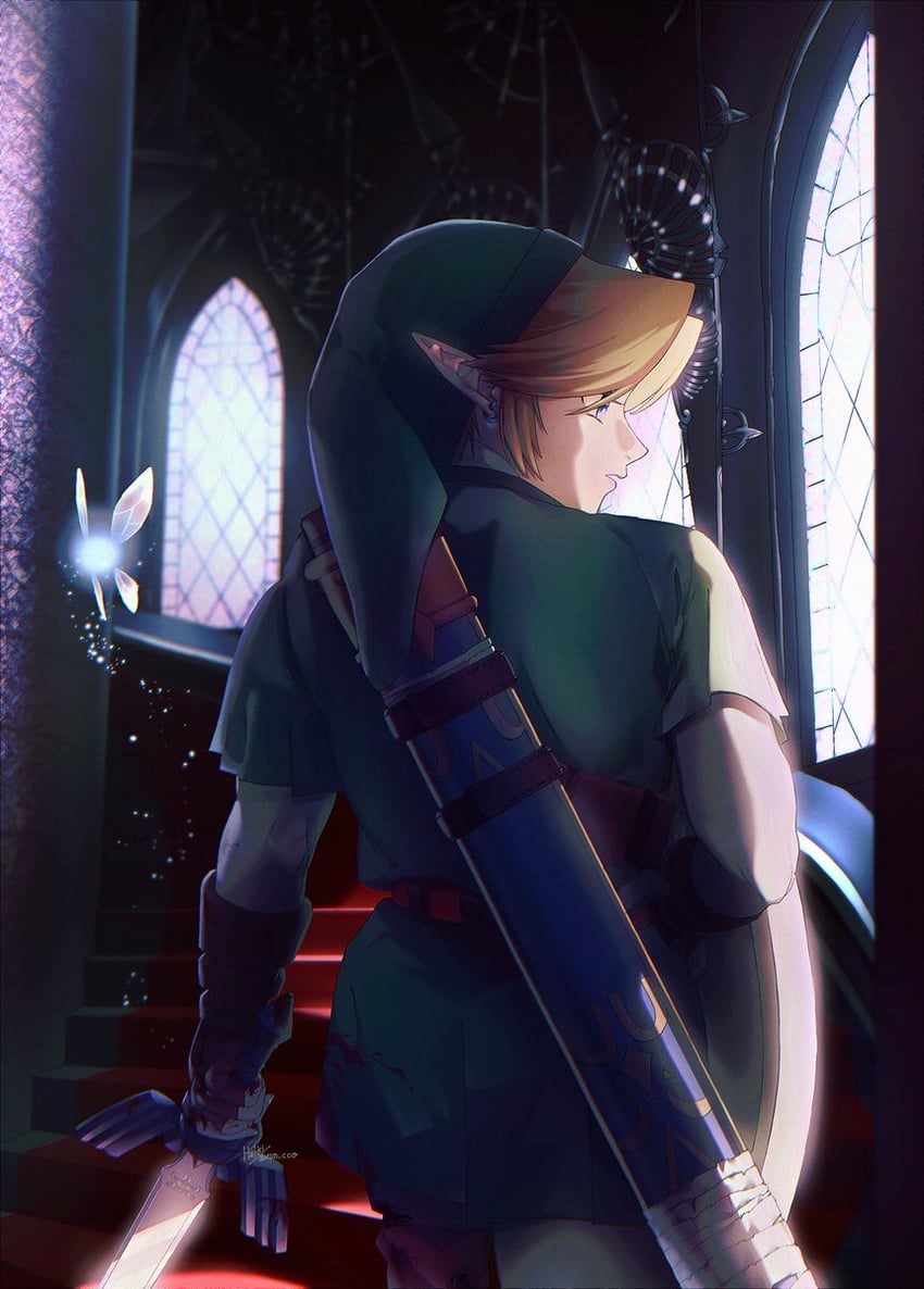 link and navi (the legend of zelda and 1 more) drawn by ao_haruki