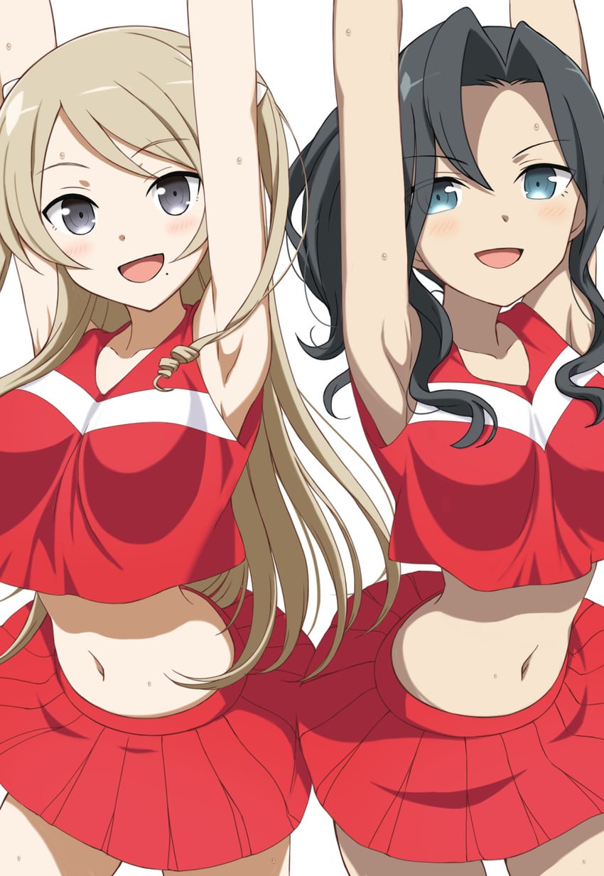 miroku renge and miroku yumiko (yuusha de aru and 3 more) drawn by ikarin_takori