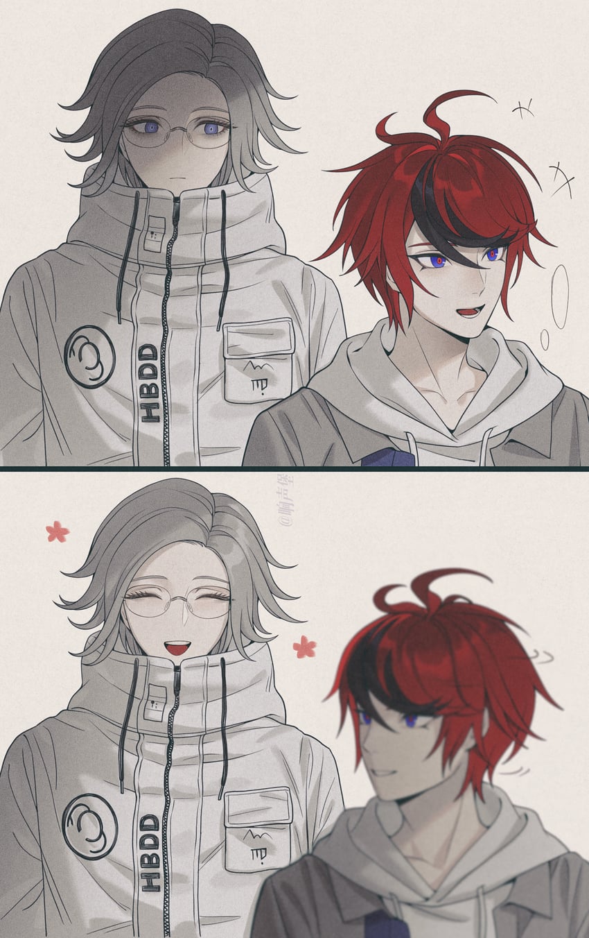 aotsuki eito and sumino takumi (the hundred line -last defense academy-) drawn by 7nite