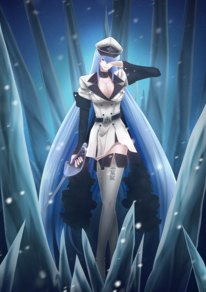 esdeath (akame ga kill!) drawn by en_(y-s-chen8038)