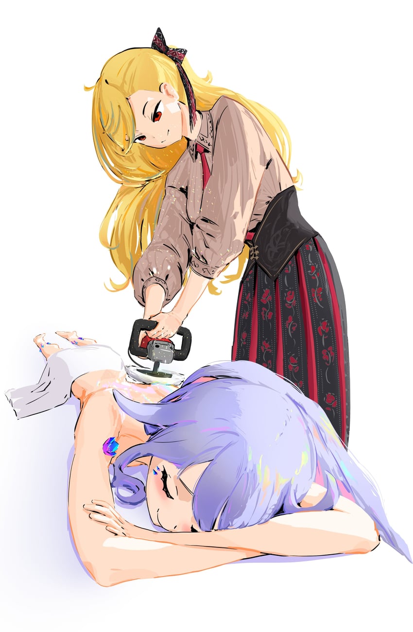 koseki bijou and kaela kovalskia (hololive and 2 more) drawn by yokasparetime
