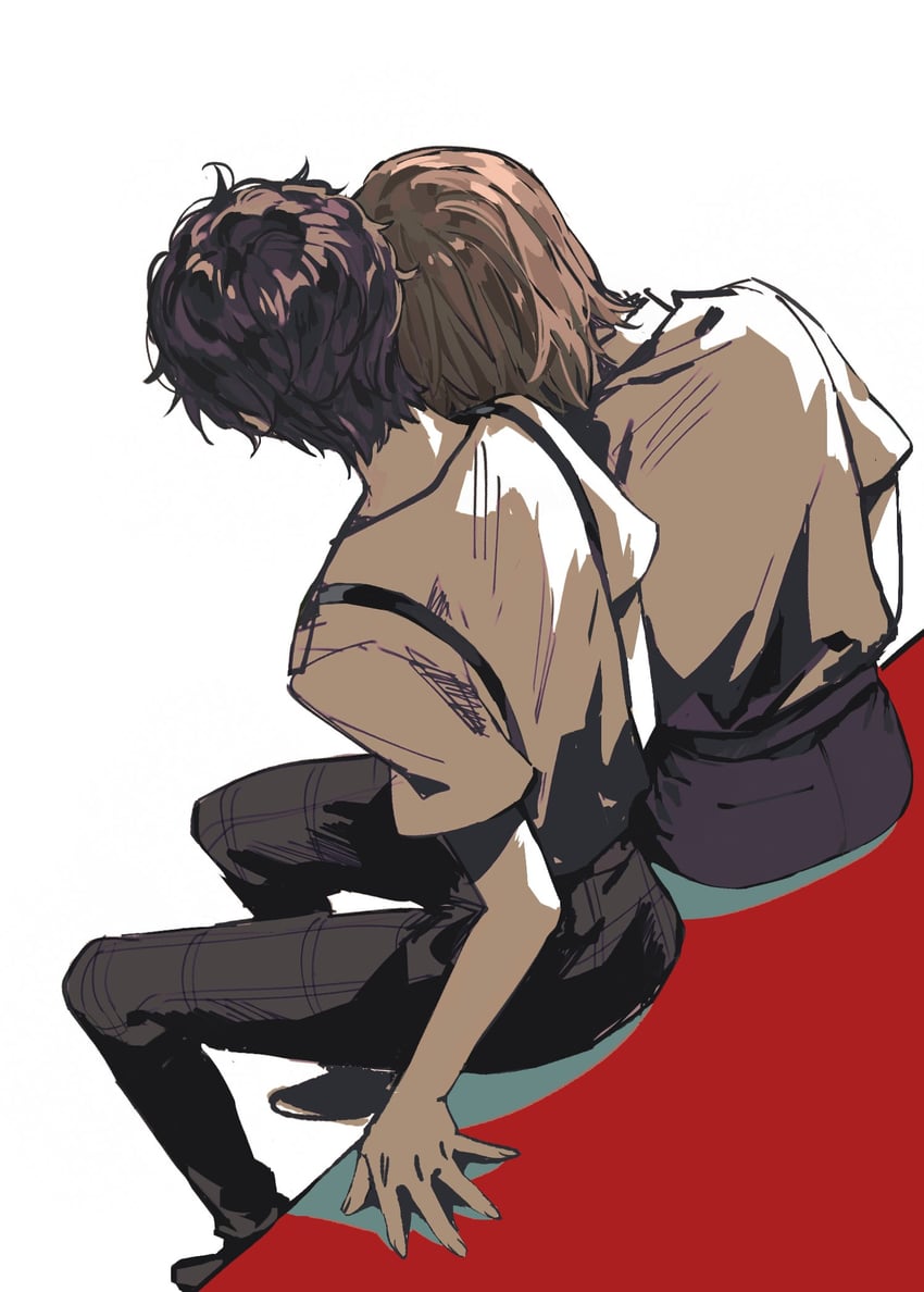 amamiya ren and akechi gorou (persona and 1 more) drawn by cc_p5r