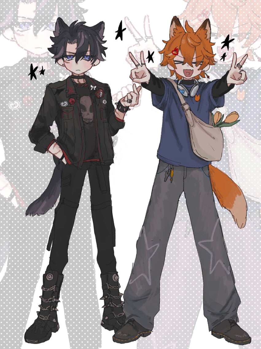 tartaglia and wriothesley (genshin impact) drawn by sumi_zh113