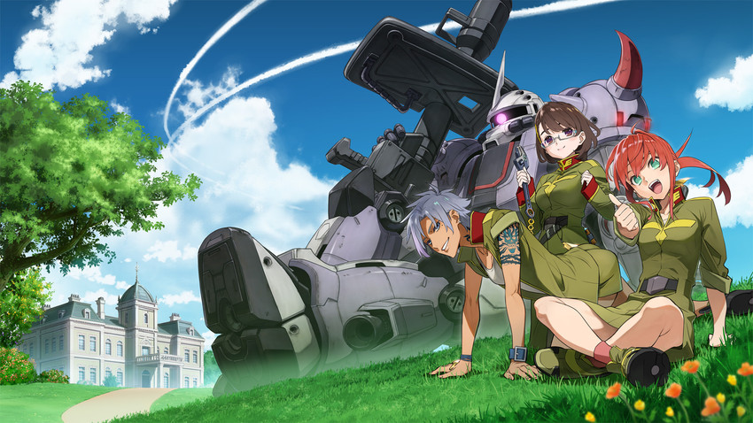 zaku ii, mia brinkman, alma stirner, helena hegel, and zaku ii hmgt alma stirner custom (gundam and 1 more)