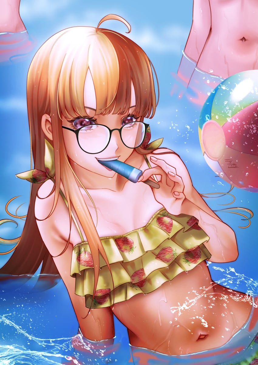 sakura futaba (persona and 1 more) drawn by juvylatte