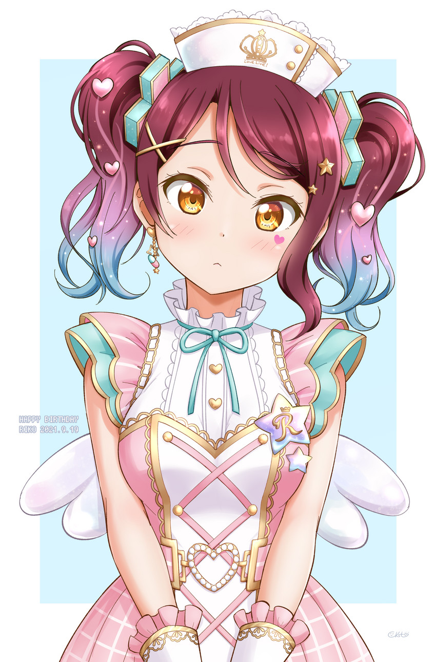 sakurauchi riko (love live! and 2 more) drawn by ckst
