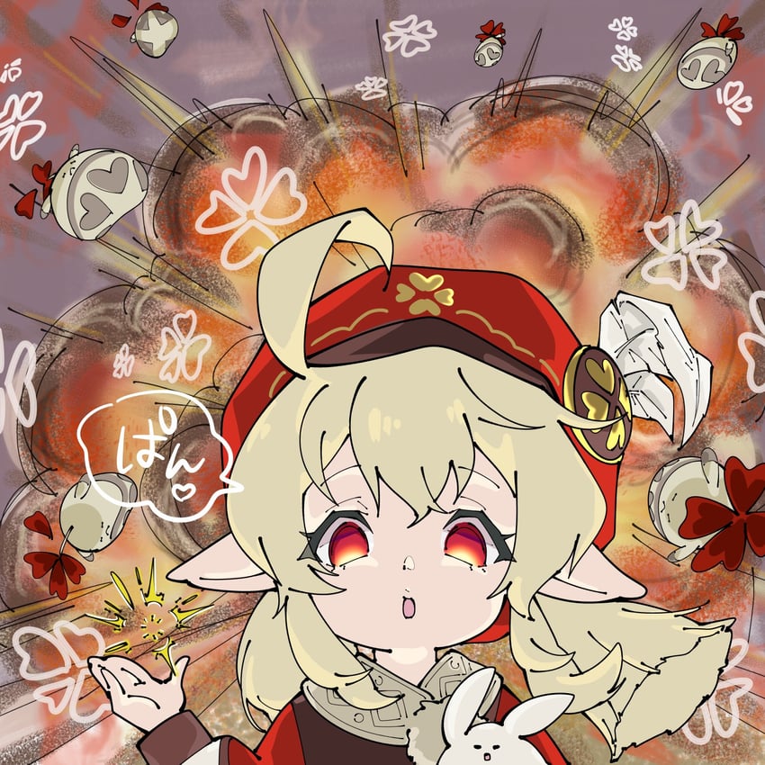 kafka, klee, and jumpy dumpty (genshin impact and 3 more)