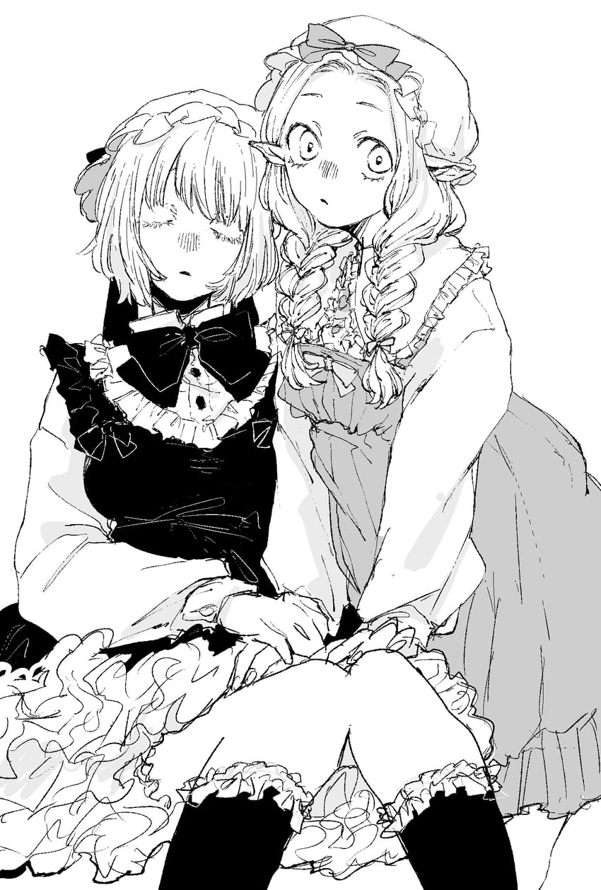 marcille donato and falin touden (dungeon meshi) drawn by imotarou_(imodarake)