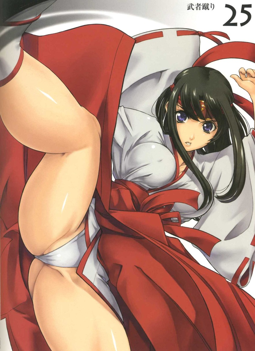 tomoe and musha miko tomoe (queen's blade) drawn by eiwa