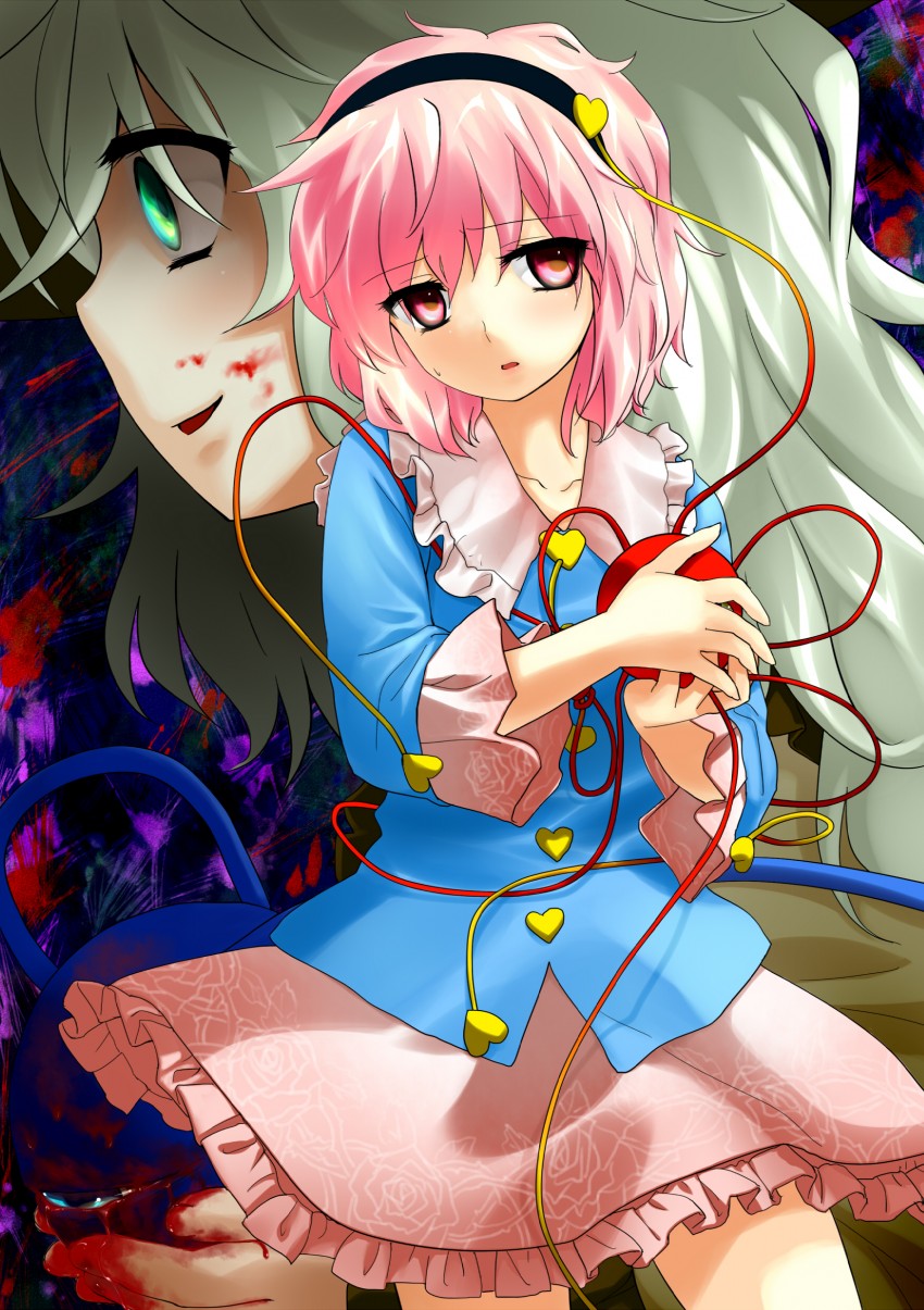 komeiji koishi and komeiji satori (touhou) drawn by chagen_kokimu