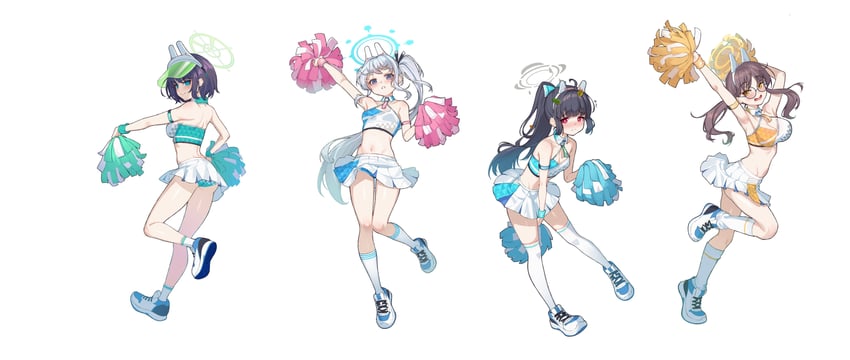 miyu, miyako, saki, and moe (blue archive) drawn by eien_no_24-sai_no_shakai_hito