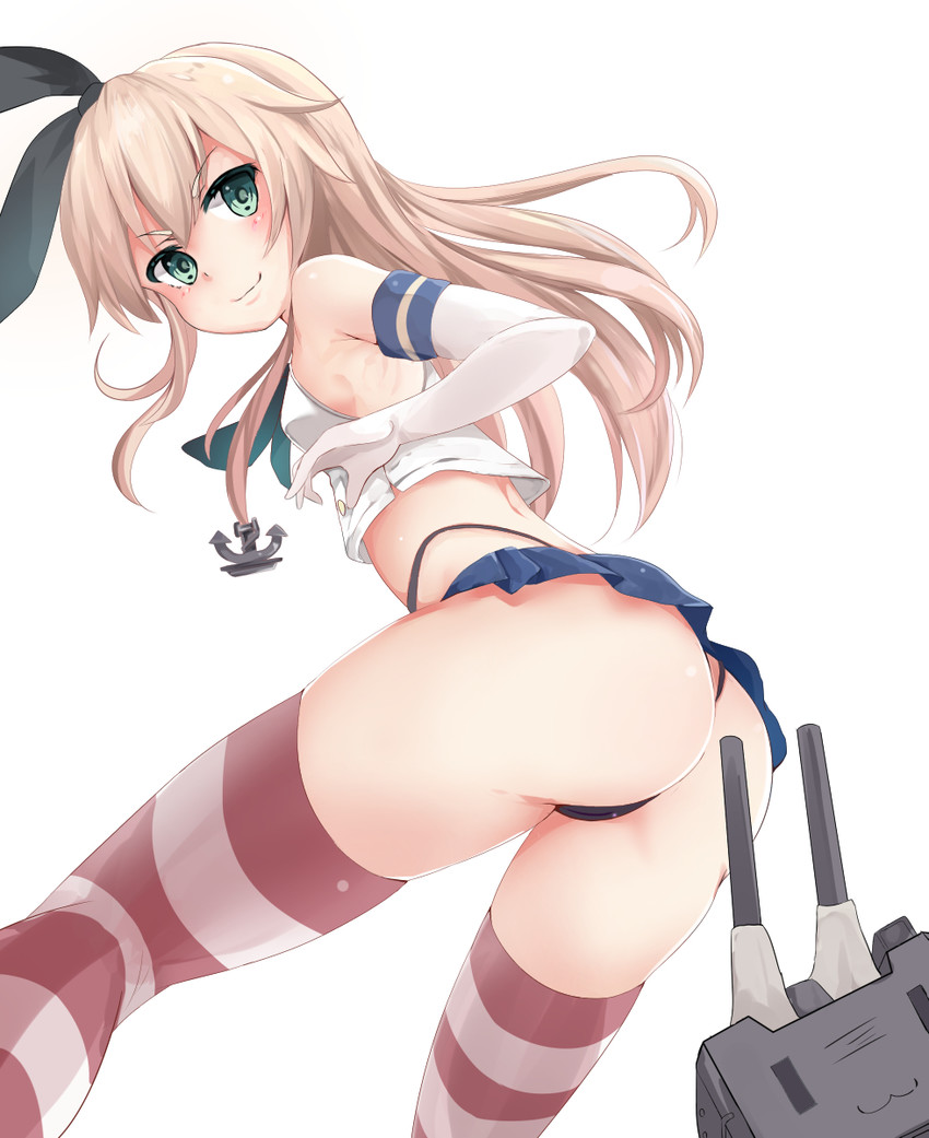 shimakaze and rensouhou-chan (kantai collection) drawn by shinta_(the-mattyaman)