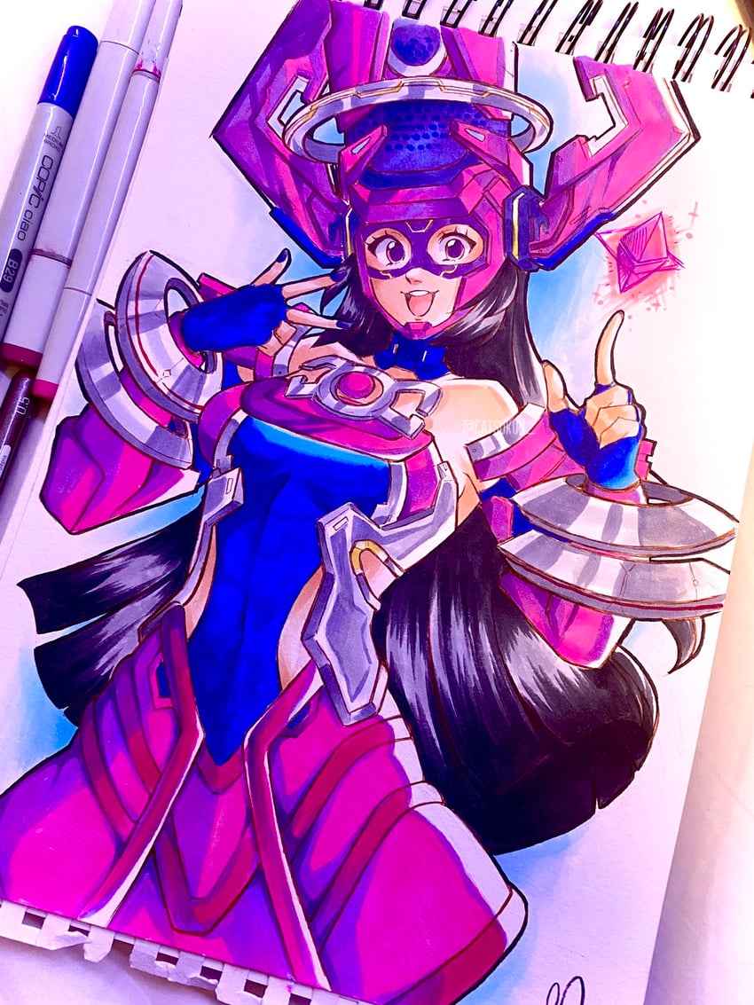 galacta (marvel and 1 more) drawn by emily_botta