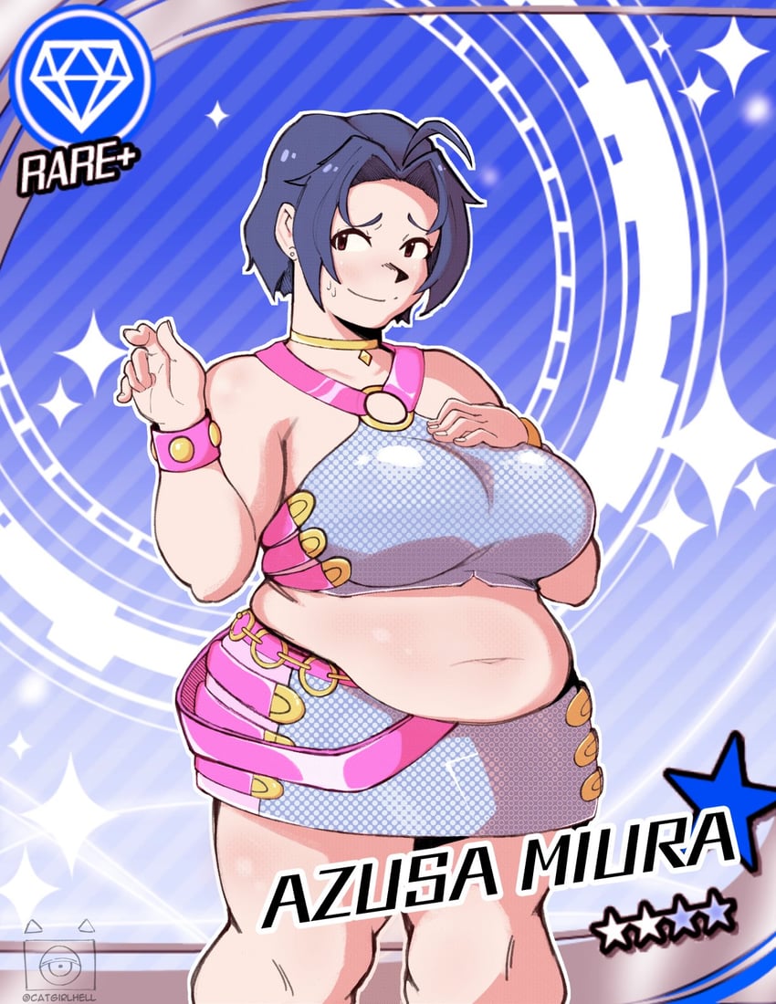miura azusa (idolmaster and 1 more) drawn by catgirlhell
