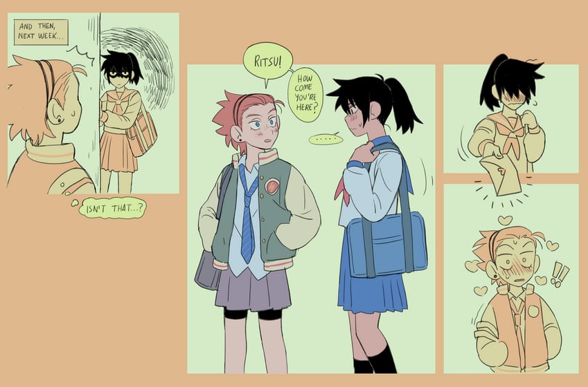kageyama ritsu and suzuki shou (mob psycho 100) drawn by leunfer