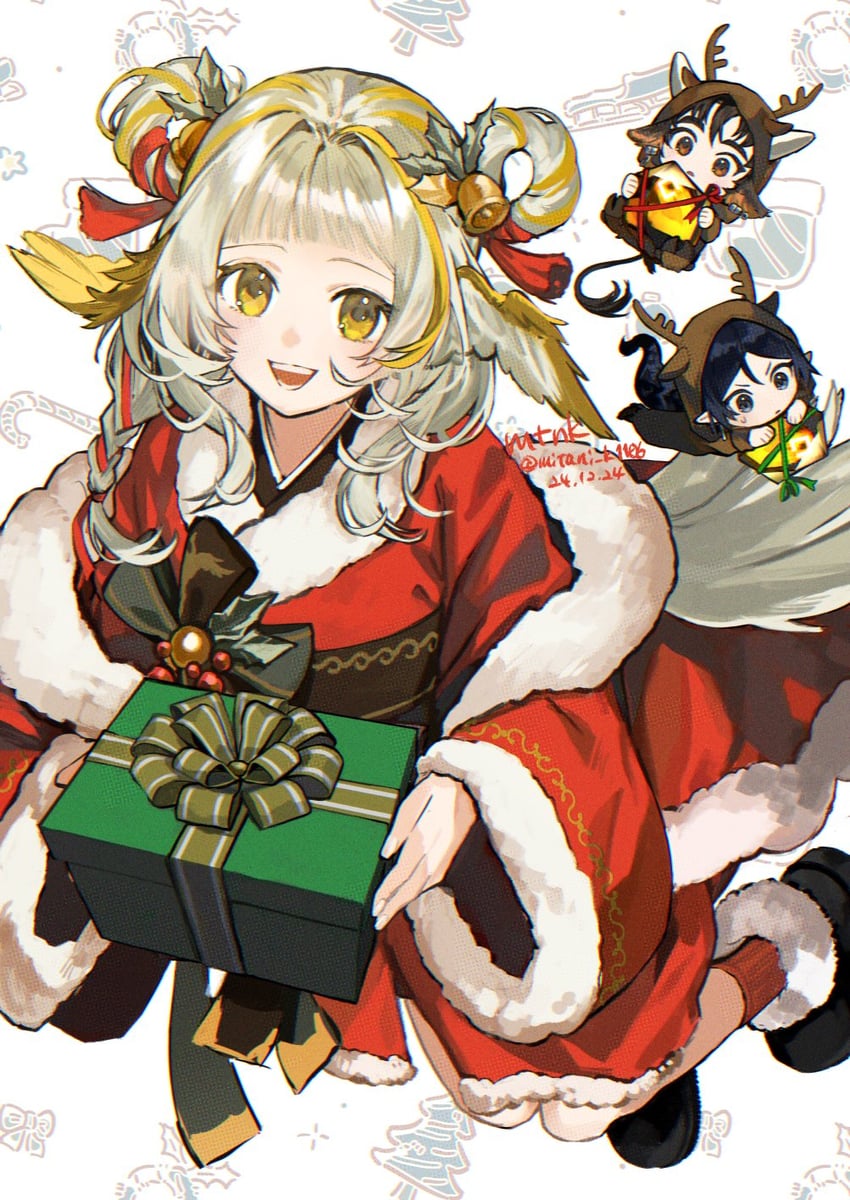 zuo le, wan qing, and grain buds (arknights) drawn by mitani_kei
