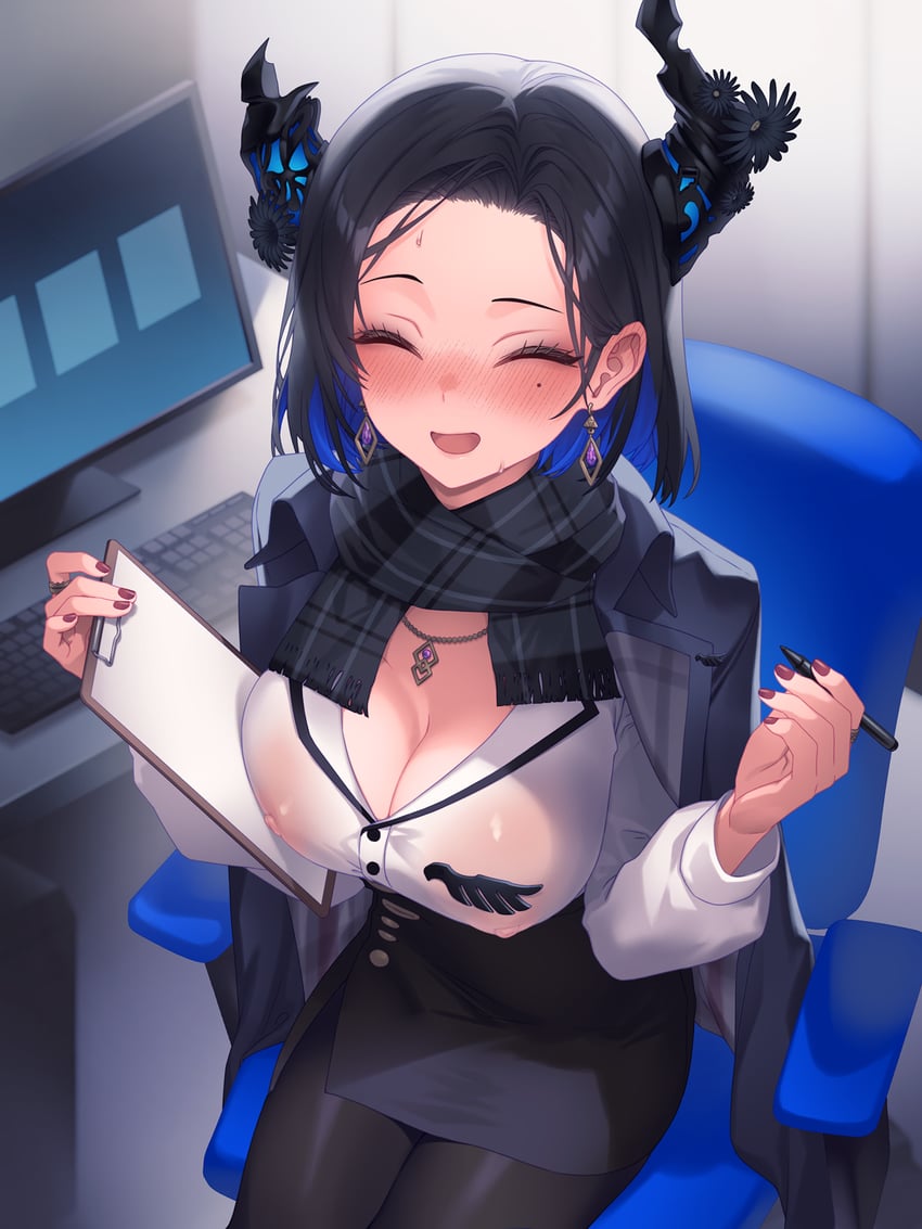 nerissa ravencroft (hololive and 1 more) drawn by kutori_pan'ya and pankura