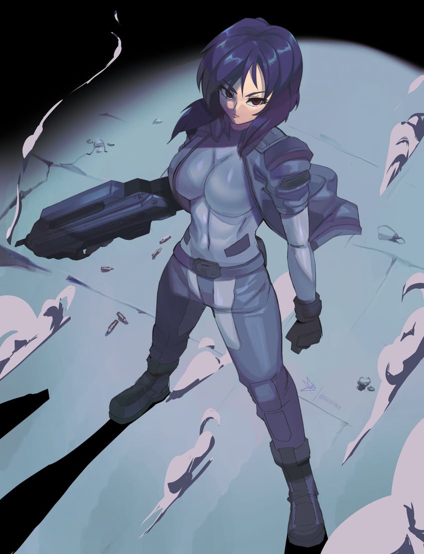 kusanagi motoko (ghost in the shell) drawn by geistbox