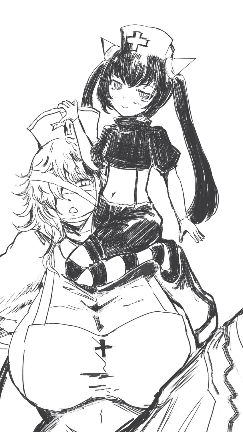 chrome and frederika (mon-musu quest!) drawn by un_do