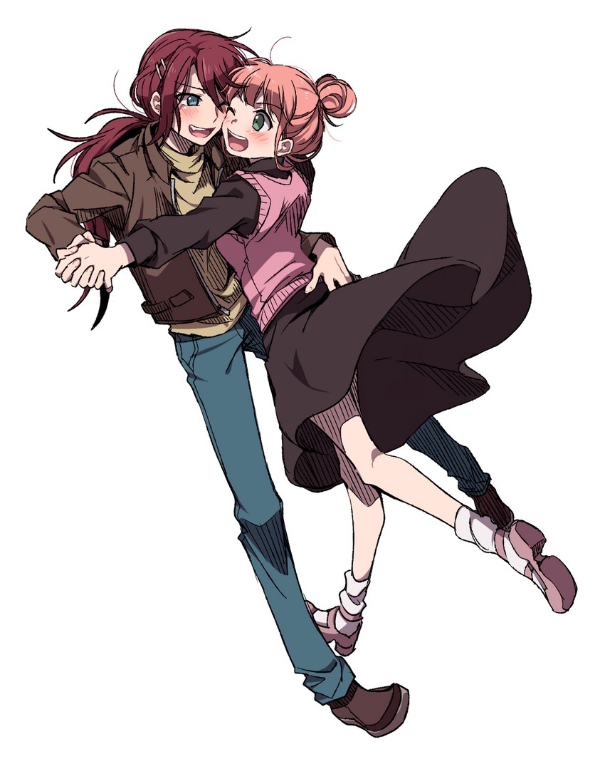 uehara himari and udagawa tomoe (bang dream!) drawn by re_ghotion