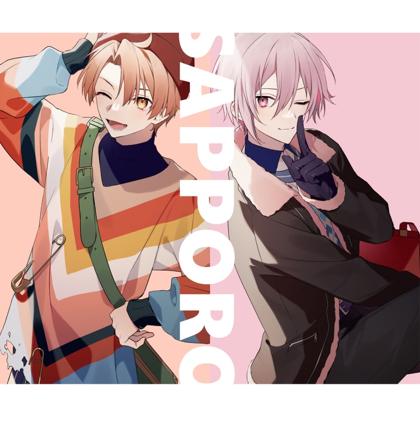 kujou tenn and izumi mitsuki (idolish7) drawn by aiue_o_eiua