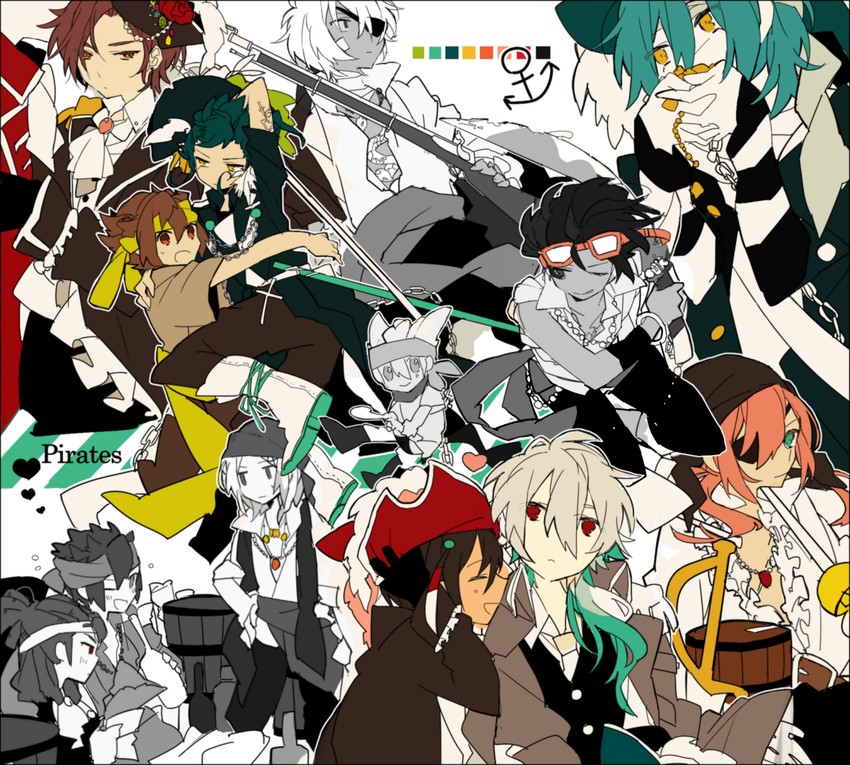 kirino ranmaru, shindou takuto, kariya masaki, matsukaze tenma, endou mamoru, and 8 more (inazuma eleven and 1 more) drawn by akina422